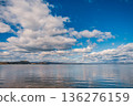 Calm Lake Horizon 136276159
