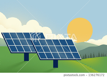 Solar Power Panels Plant Renewable Energy 136276172