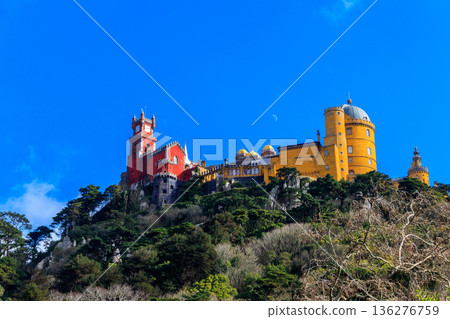 Pena National Palace in Sintra. Lisbon, Portugal 136276759