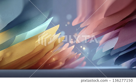 一幅美妙的層疊抽象背景，由柔和的粉紅彩色調構成。 136277150