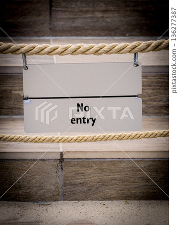 Minimalist no entry sign Minimalist no entry sign 136277387