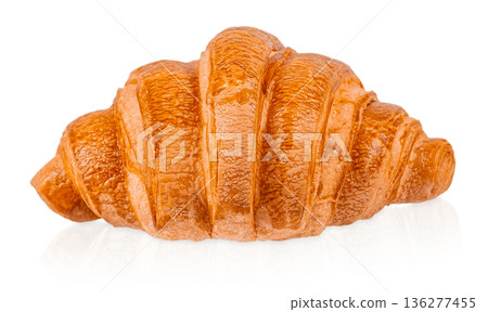 Fresh croissant isolated on white background 136277455