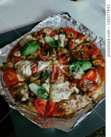 Homemade pizza Homemade pizza 136277642