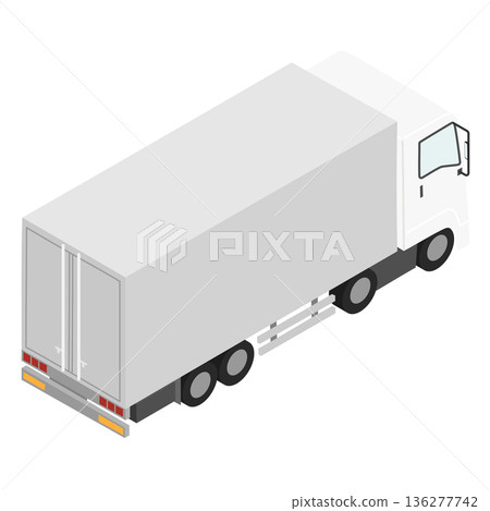 後向卡車等距視圖 後向卡車等距視圖 136277742