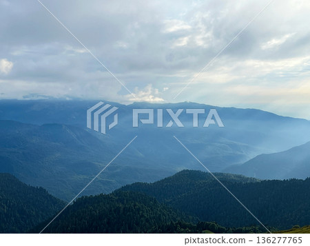 Mountains in Krasnaya Polyana, Sochi Mountains in Krasnaya Polyana, Sochi 136277765