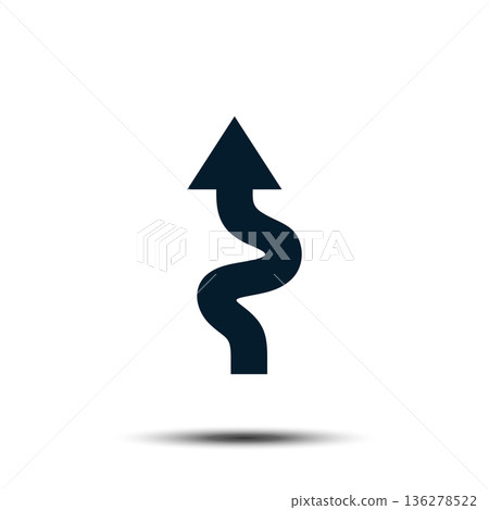 Road Sign Vector Logo Template Illustration EPS 10 136278522