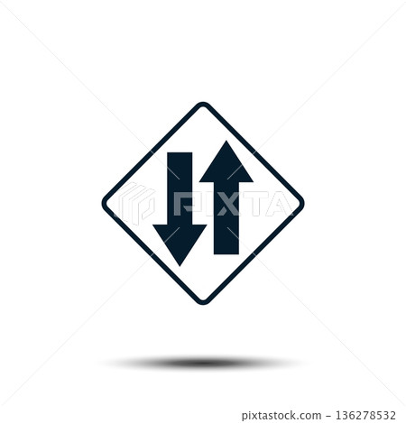Road Sign Vector Logo Template Illustration EPS 10 136278532