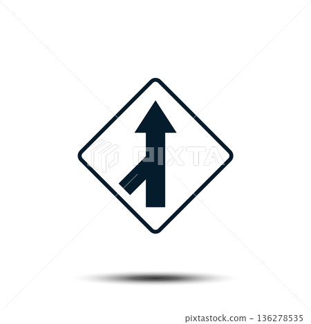 Road Sign Vector Logo Template Illustration EPS 10 136278535