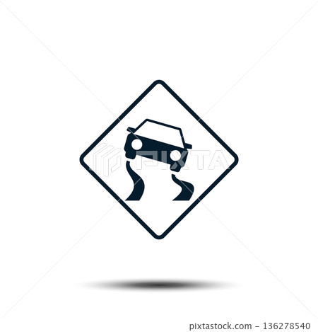 Road Sign Vector Logo Template Illustration EPS 10 136278540