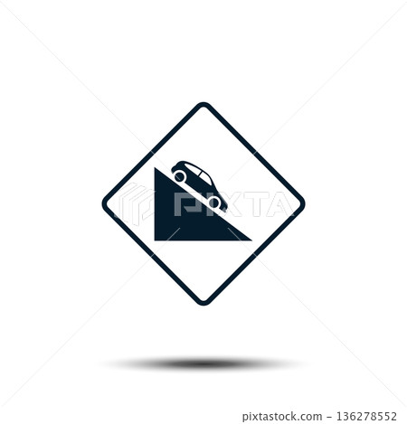 Road Sign Vector Logo Template Illustration EPS 10 136278552