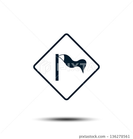 Road Sign Vector Logo Template Illustration EPS 10 Road Sign Vector Logo Template Illustration EPS 10 136278561