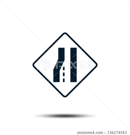 Road Sign Vector Logo Template Illustration EPS 10 136278563