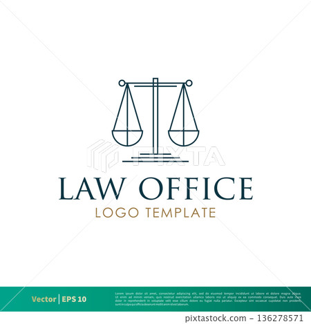 Scale of Justice Law Office, Law Firm, Attorney Icon Vector Logo Template Illustration Design. Vector EPS 10. Scale of Justice Law Office, Law Firm, Attorney Icon Vector Logo Template Illustration Design. Vector EPS 10. 136278571