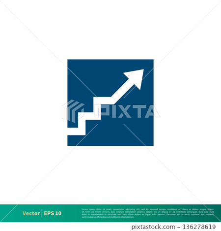 Arrow Stock Exchange Chart Icon Vector Logo Template Illustration Design. Vector EPS 10. Arrow Stock Exchange Chart Icon Vector Logo Template Illustration Design. Vector EPS 10. 136278619