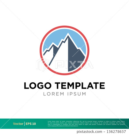 Mountain Emblem Icon Vector Logo Template Illustration Design. Vector EPS 10. Mountain Emblem Icon Vector Logo Template Illustration Design. Vector EPS 10. 136278637