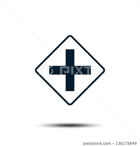 Road Sign Vector Logo Template Illustration EPS 10 Road Sign Vector Logo Template Illustration EPS 10 136278649