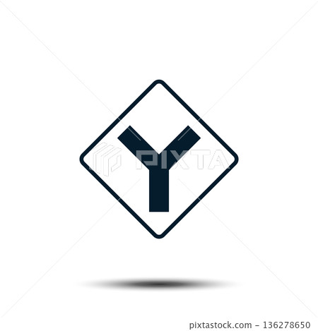Road Sign Vector Logo Template Illustration EPS 10 136278650