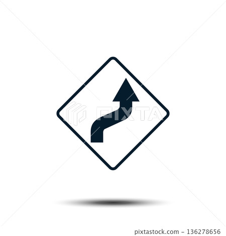 Road Sign Vector Logo Template Illustration EPS 10 Road Sign Vector Logo Template Illustration EPS 10 136278656