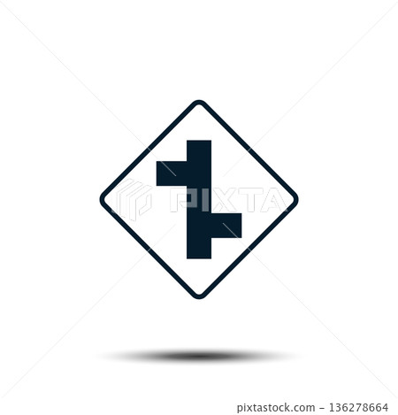 Road Sign Vector Logo Template Illustration EPS 10 136278664