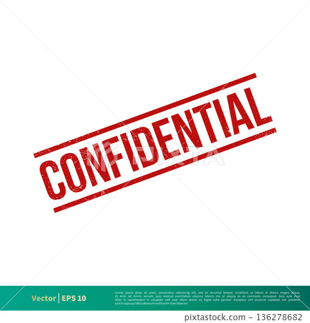 Confidential Seal Emblem. Grunge Banner Vector Template Illustration Design. Vector EPS 10. Confidential Seal Emblem. Grunge Banner Vector Template Illustration Design. Vector EPS 10. 136278682