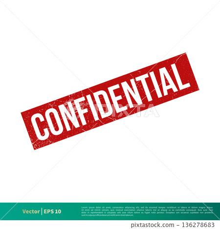 Confidential Seal Emblem. Grunge Banner Vector Template Illustration Design. Vector EPS 10. Confidential Seal Emblem. Grunge Banner Vector Template Illustration Design. Vector EPS 10. 136278683