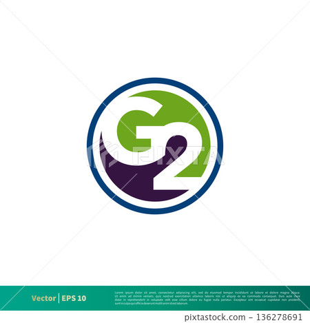 G 2 Letter Icon Vector Logo Template Illustration Design. Vector EPS 10. 136278691