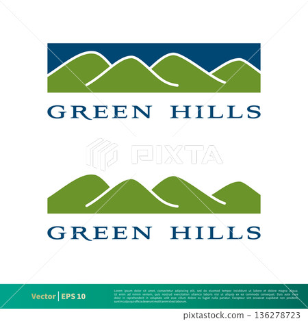 Mountain,Hill and Sun Icon Vector Logo Template Illustration Design. Vector EPS 10. Mountain,Hill and Sun Icon Vector Logo Template Illustration Design. Vector EPS 10. 136278723