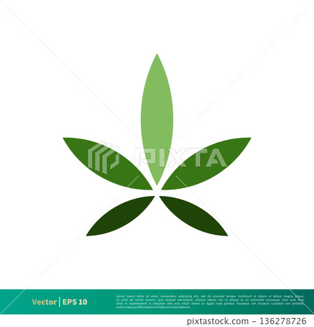 Green Marijuana Hemp Leaf Icon Vector Logo Template Illustration Design. Vector EPS 10. Green Marijuana Hemp Leaf Icon Vector Logo Template Illustration Design. Vector EPS 10. 136278726