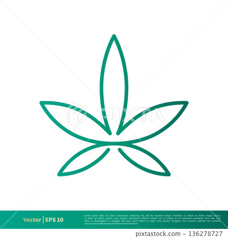 Green Marijuana Hemp Leaf Icon Vector Logo Template Illustration Design. Vector EPS 10. Green Marijuana Hemp Leaf Icon Vector Logo Template Illustration Design. Vector EPS 10. 136278727