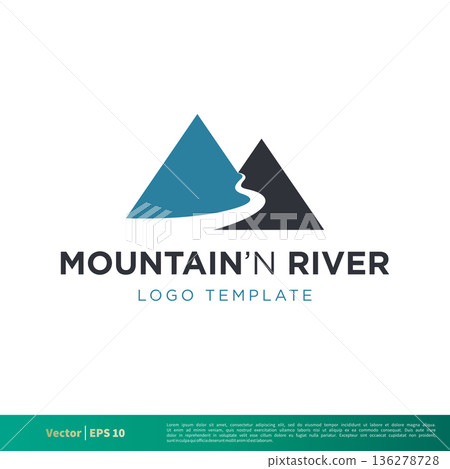 Mountain,Hill and River Icon Vector Logo Template Illustration Design. Vector EPS 10. Mountain,Hill and River Icon Vector Logo Template Illustration Design. Vector EPS 10. 136278728