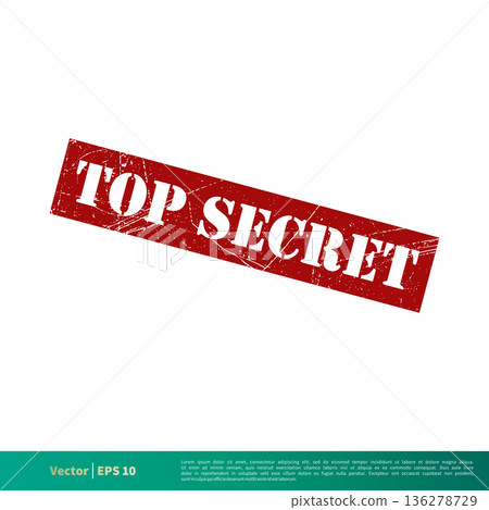 Top Secret Vector Banner Stamp Template Illustration Design. Vector EPS 10. Top Secret Vector Banner Stamp Template Illustration Design. Vector EPS 10. 136278729