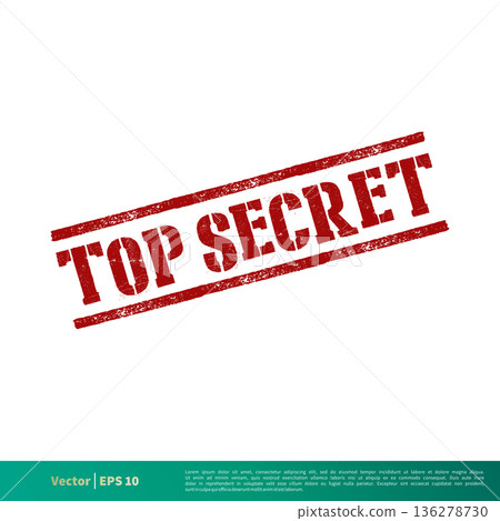 Top Secret Vector Banner Stamp Template Illustration Design. Vector EPS 10. Top Secret Vector Banner Stamp Template Illustration Design. Vector EPS 10. 136278730