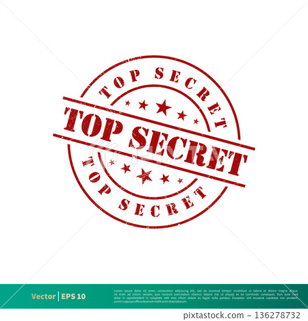 Top Secret Vector Banner Stamp Template Illustration Design. Vector EPS 10. Top Secret Vector Banner Stamp Template Illustration Design. Vector EPS 10. 136278732
