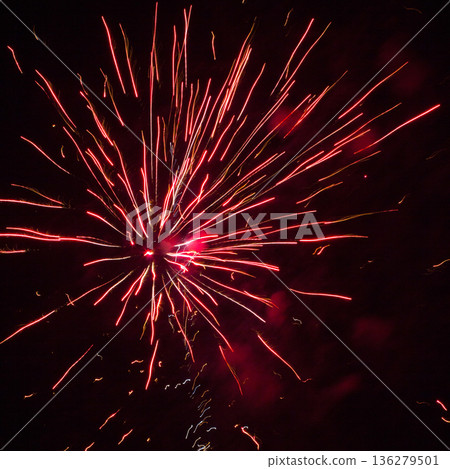 Fireworks celebrating the coming new year. 136279501