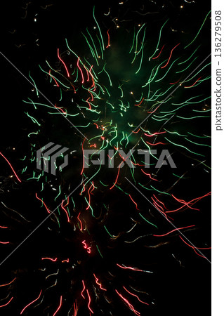 Fireworks celebrating the coming new year. 136279508