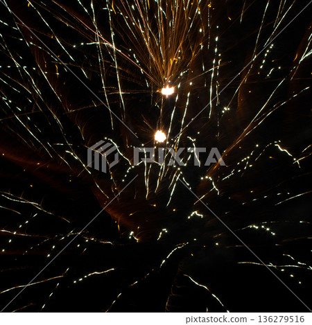 Fireworks celebrating the coming new year. 136279516