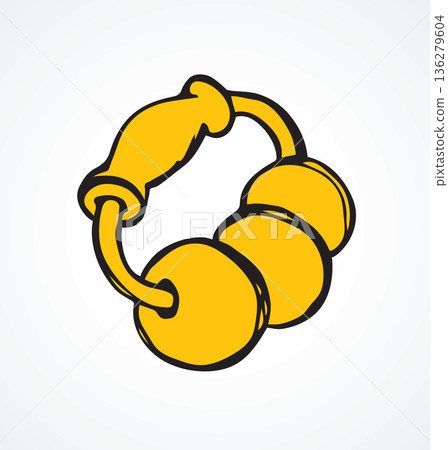 Rattle. Vector drawing Rattle. Vector drawing 136279604