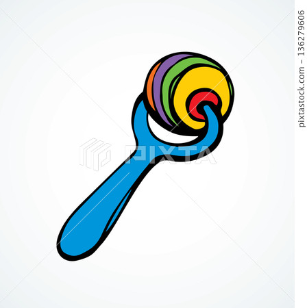 Rattle. Vector drawing Rattle. Vector drawing 136279606