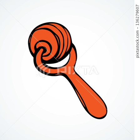 Rattle. Vector drawing Rattle. Vector drawing 136279607