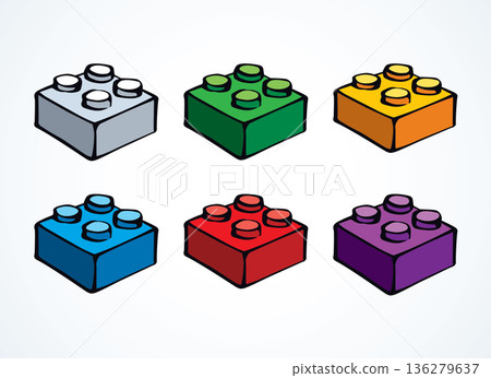 Lego. Vector drawing Lego. Vector drawing 136279637