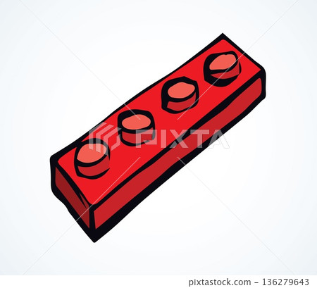 Lego. Vector drawing 136279643