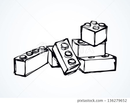 Lego. Vector drawing 136279652