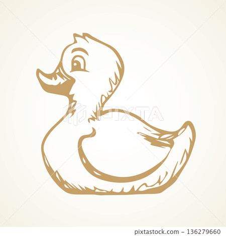 Rubber Ducking. Vector drawing Rubber Ducking. Vector drawing 136279660