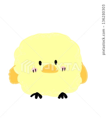 可愛又放鬆的小雞 136280303