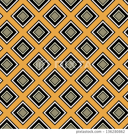 Arabic morrocan arabesque seamless pattern with colorful elements. Geometric background. Design greeting card Islamic ornamental colorful detail of mosaic. Vector illustration Arabic morrocan arabesque seamless pattern with colorful elements. Geometric background. Design greeting card Islamic ornamental colorful detail of mosaic. Vector illustration 136280862