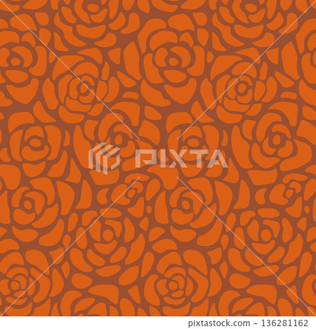 Abstract modern leopard seamless pattern. Animals trendy background with floral element. Color decorative vector stock illustration for print, card, fabric, textile. Modern ornament of stylized skin Abstract modern leopard seamless pattern. Animals trendy background with floral element. Color decorative vector stock illustration for print, card, fabric, textile. Modern ornament of stylized skin 136281162