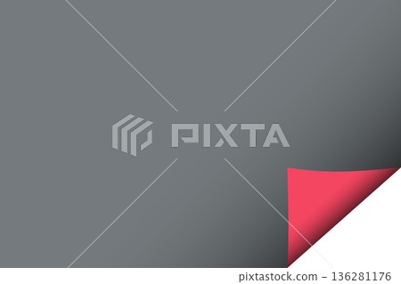 Page curl. Curled color paper. Blank sheet of ripped aged paper bright color corner. Copy space design for text, advertising, poster, wallpaper, backdrop. Printable lined and squared grid paper Page curl. Curled color paper. Blank sheet of ripped aged paper bright color corner. Copy space design for text, advertising, poster, wallpaper, backdrop. Printable lined and squared grid paper 136281176