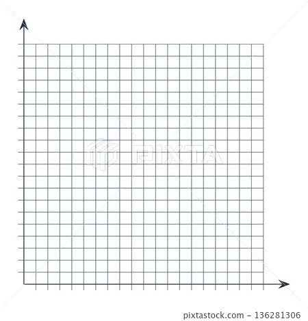 Grid paper. Mathematical graph. Cartesian coordinate system with x-axis, y-axis. Squared background with color lines. Geometric pattern for school, education. Lined blank on transparent background Grid paper. Mathematical graph. Cartesian coordinate system with x-axis, y-axis. Squared background with color lines. Geometric pattern for school, education. Lined blank on transparent background 136281306