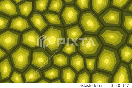 Abstract modern turtle shell seamless pattern. Animals trendy background. Orange decorative vector illustration for print, fabric, textile. Modern ornament of stylized skin Abstract modern turtle shell seamless pattern. Animals trendy background. Orange decorative vector illustration for print, fabric, textile. Modern ornament of stylized skin 136281347