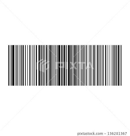 Barcode isolated on color background. Code stripes sticker. Barcode labels, customers qr code 136281367